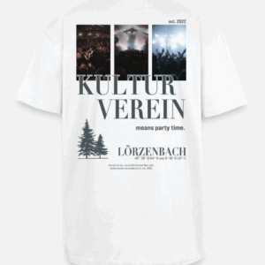 Backprint Oversized T-Shirt Weiß